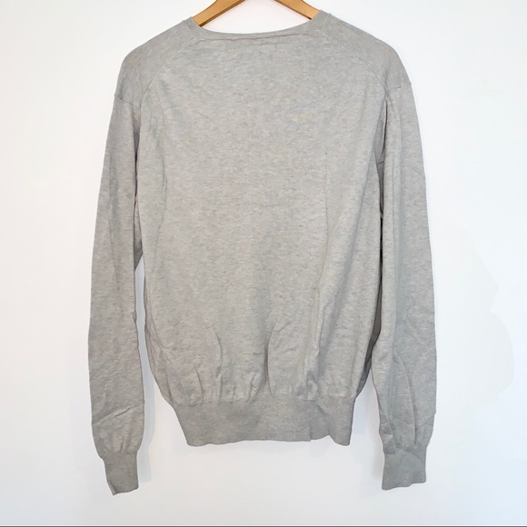 Polo Ralph Lauren Gray Vneck Sweater Large - Picture 2 of 4